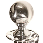 Round Chrome Ball Stanchion Top