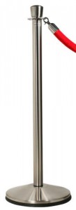 Satin Post and Rope Stanchions