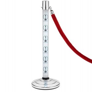 LED Lighted Post and Rope