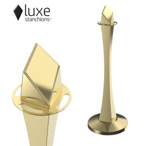 Satin Brass Luxe Stanchion