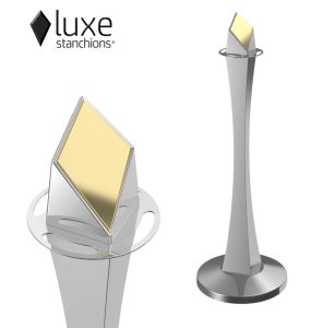 Satin Stainless Luxe Stanchion