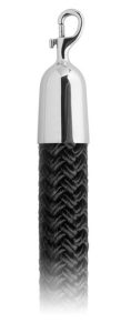 Braided Black Rayon Rope
