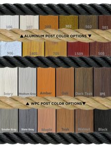 Stanchion Masters Wood Stanchion Post Color Options