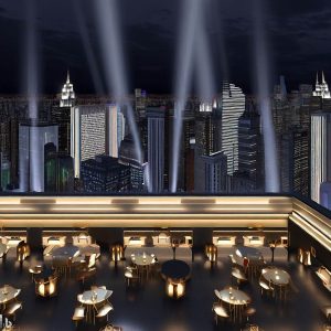 Popular Rooftop Bar With City Skyline View