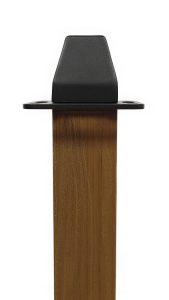 Stanchion Masters tall tapered post cap with rope plate