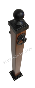 Stanchion Masters 508 brown deck post tall cap