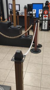 White Plastic Chain for Stanchions