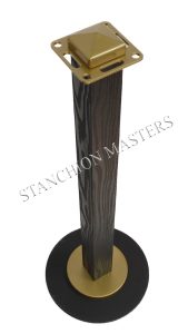 Black and Gold Stanchion