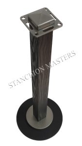 Black and Silver Nickel Stanchion
