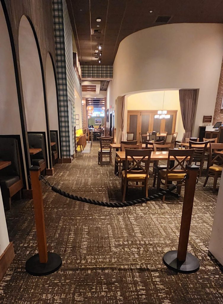 Olive Garden Post and Rope Stanchions Las Vegas