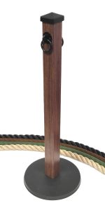 501 Brown Wooden Stanchion