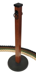 508 Brown Wooden Stanchion