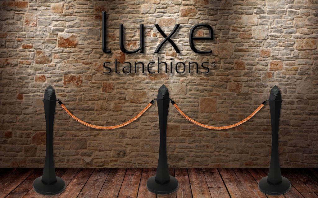 Luxe Shiny Copper Stanchion Ropes