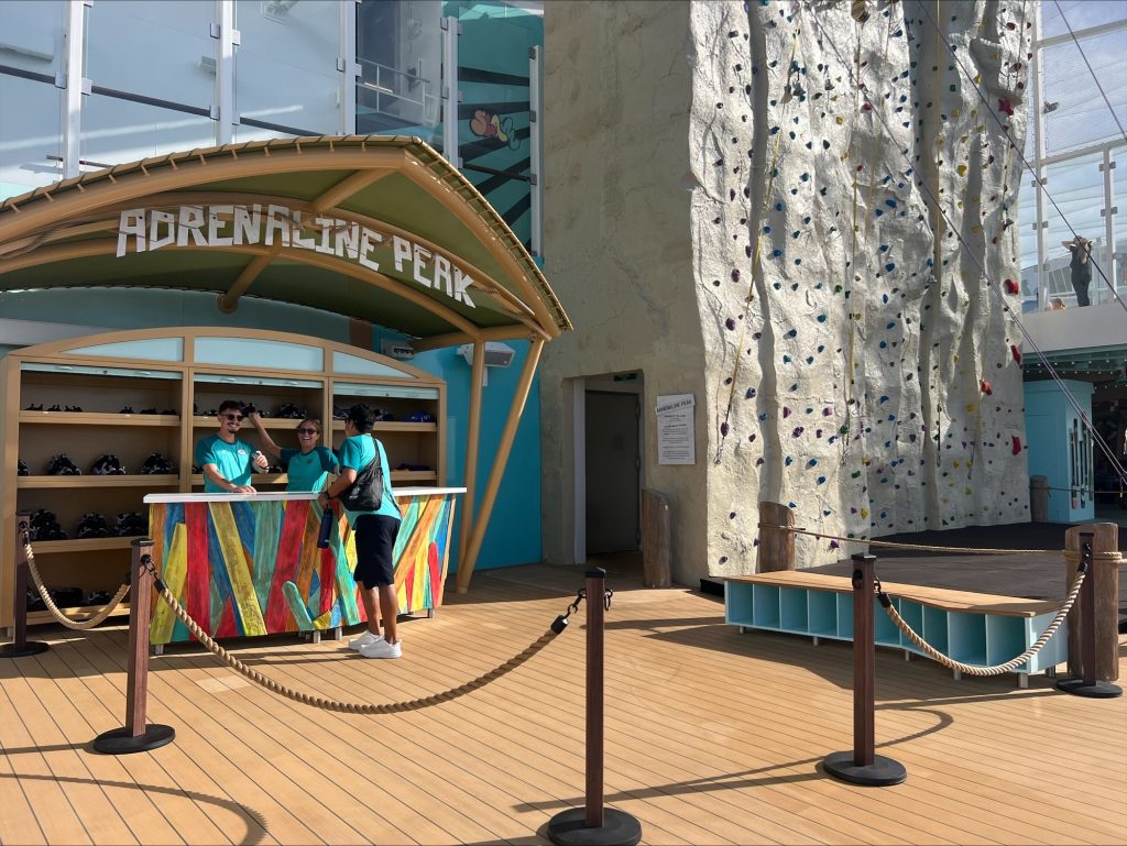 Wooden Stanchions on Icon of the Seas