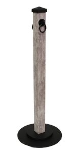 Frosted White Ice Marble Stanchion