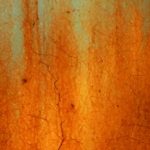 blue orange faux rust