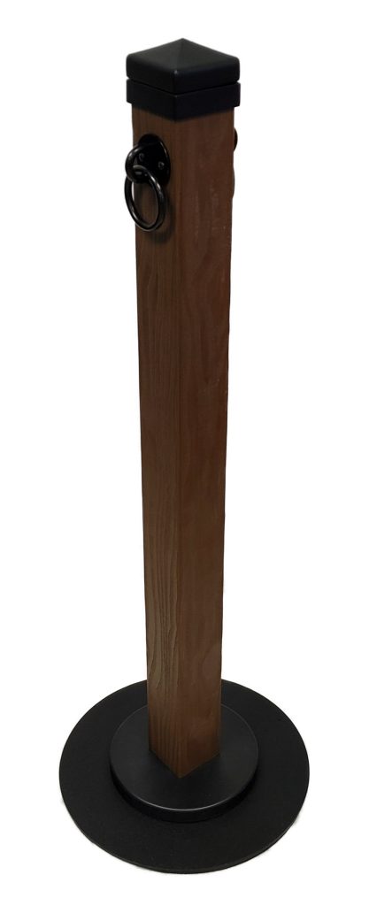 chocolate brown ipe wpc wood stanchion