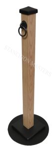 107 Sand Wood Stanchion Square Base