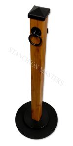 SM Cedar Post Stanchion 705 Wheelchair Friendly Base