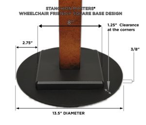 Square Stanchion Base Cover