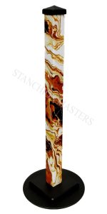 hot fudge sundae marble stanchion