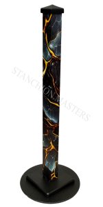 slate gray gold vein stanchion