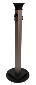 nickel gray flared top stanchion
