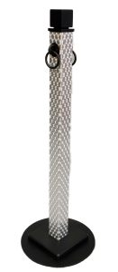 silver cube top stanchion