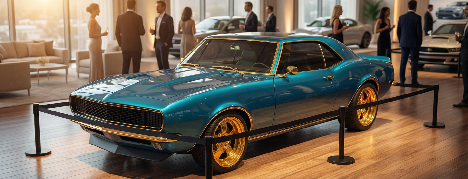 Short car show stanchions Short car show stanchions